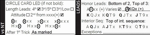 Leads vs NT SAYC