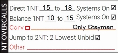NT Overcalls SAYC